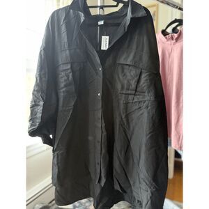 NWT Old Navy Black Button Down Shirt